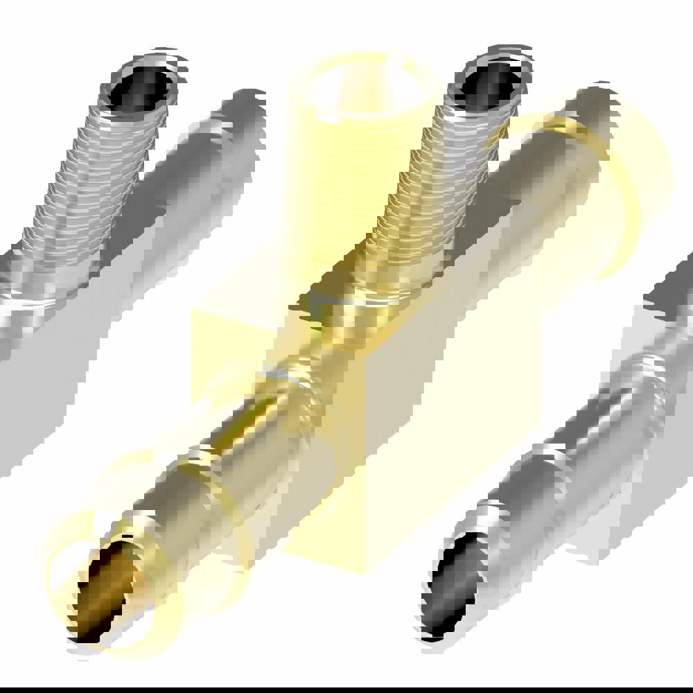 Barbed Tube Male Branch Tee: 1/8